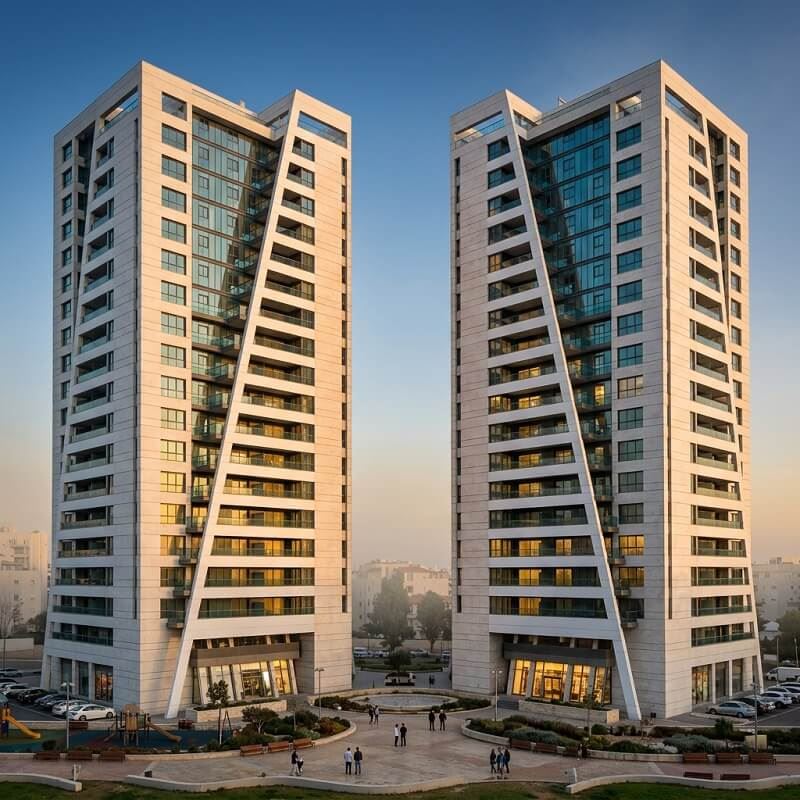 מגדלי נחלים עם מרפסות סוכה לכל דירה