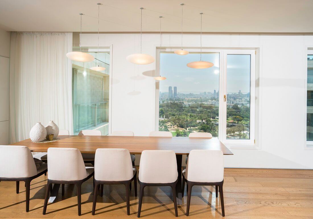The Main Penthouse פרויקט תכנון ועיצוב פנים - צילום פינת אוכל | GMA אדריכלים
