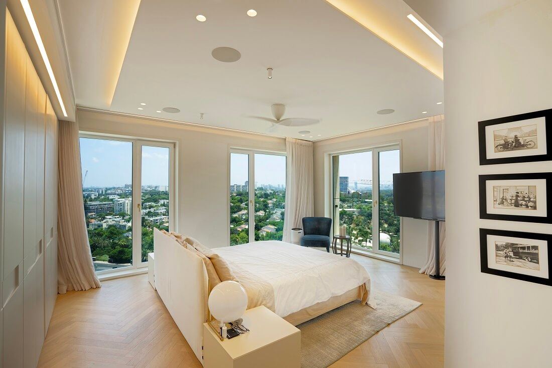 The Main Penthouse פרויקט תכנון ועיצוב פנים - צילום חדר שינה | GMA אדריכלים